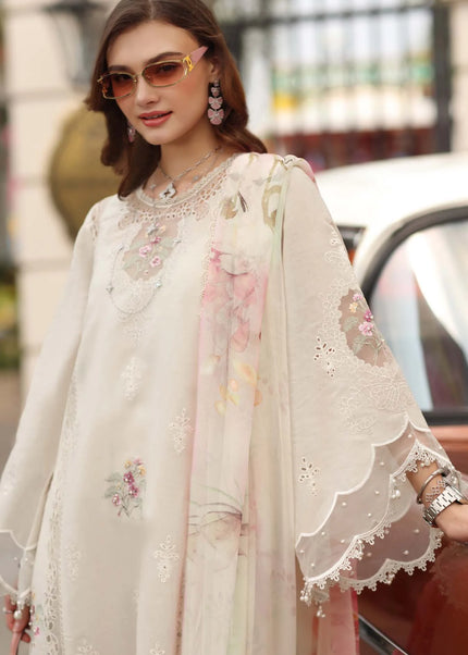 Noor By Saadia Asad | Noor Luxe Chikankari '26 - Pearl Ivory