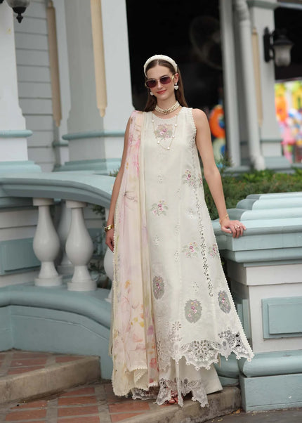 Noor By Saadia Asad | Noor Luxe Chikankari '26 - Pearl Ivory