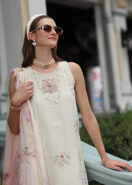 Noor By Saadia Asad | Noor Luxe Chikankari '26 - Pearl Ivory