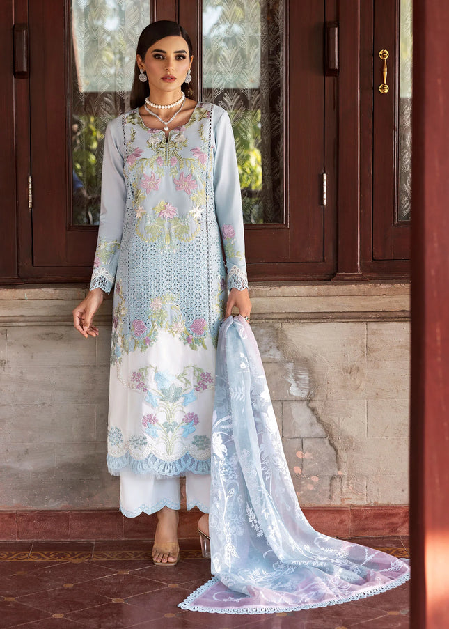 Saira Shakira | Bloom Unstitched Lawn - 4B