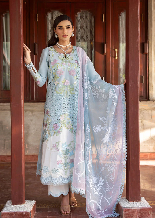 Saira Shakira | Bloom Unstitched Lawn - 4B