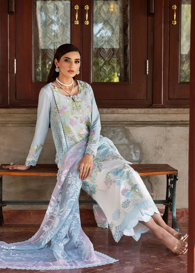 Saira Shakira | Bloom Unstitched Lawn - 4B
