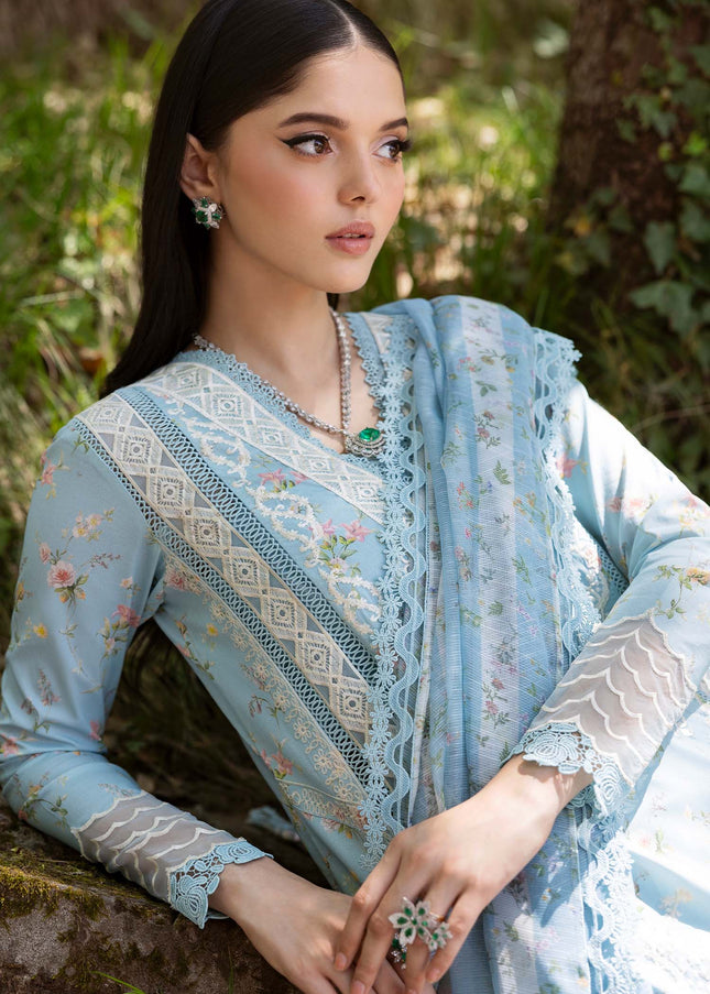 Saira Shakira | Bloom Unstitched Lawn - 8B