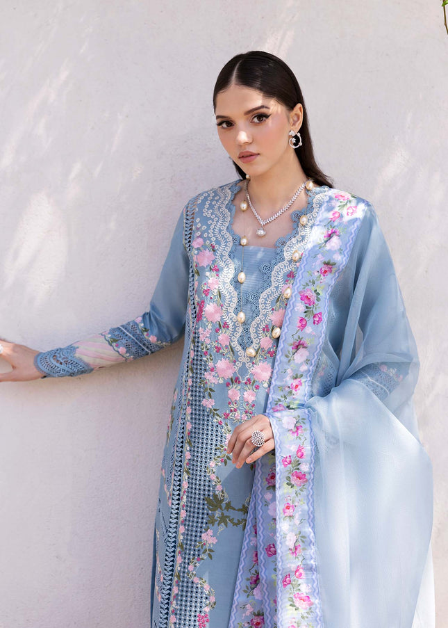 Saira Shakira | Bloom Unstitched Lawn - 1B
