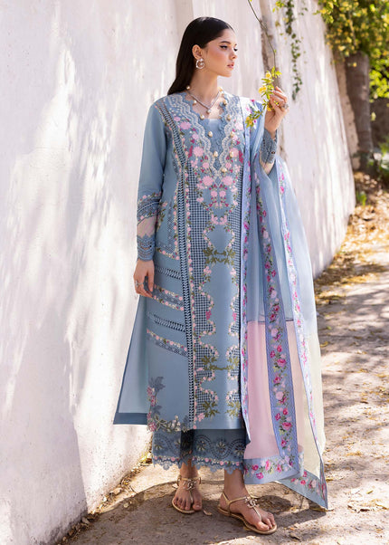 Saira Shakira | Bloom Unstitched Lawn - 1B