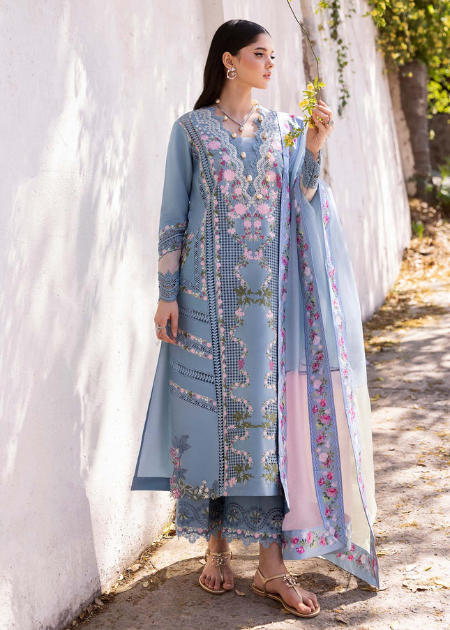 Saira Shakira | Bloom Unstitched Lawn - 1B