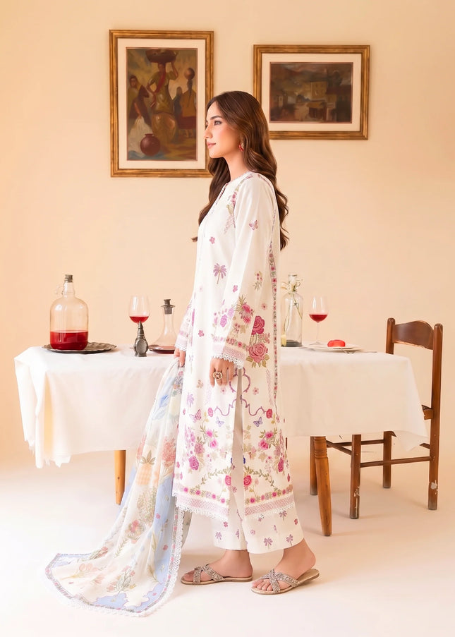 Faiza Faisal | Fnf Prints 2 - Ivory Grace