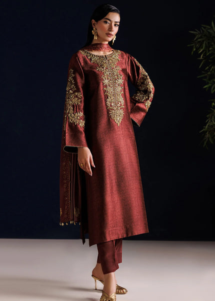 Baroque | Embroidered Sheesha Silk PR-1313