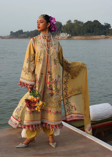 Hussain Rehar | Luxury Lawn '26 - Ochre