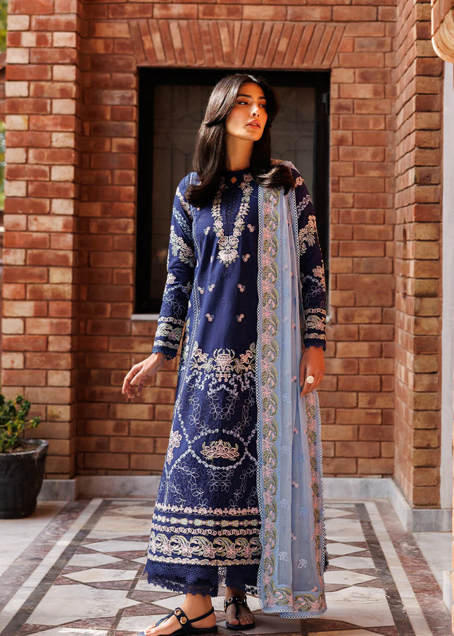 Emaan Adeel | Mirabelle Festive Lawn - Petal Posh