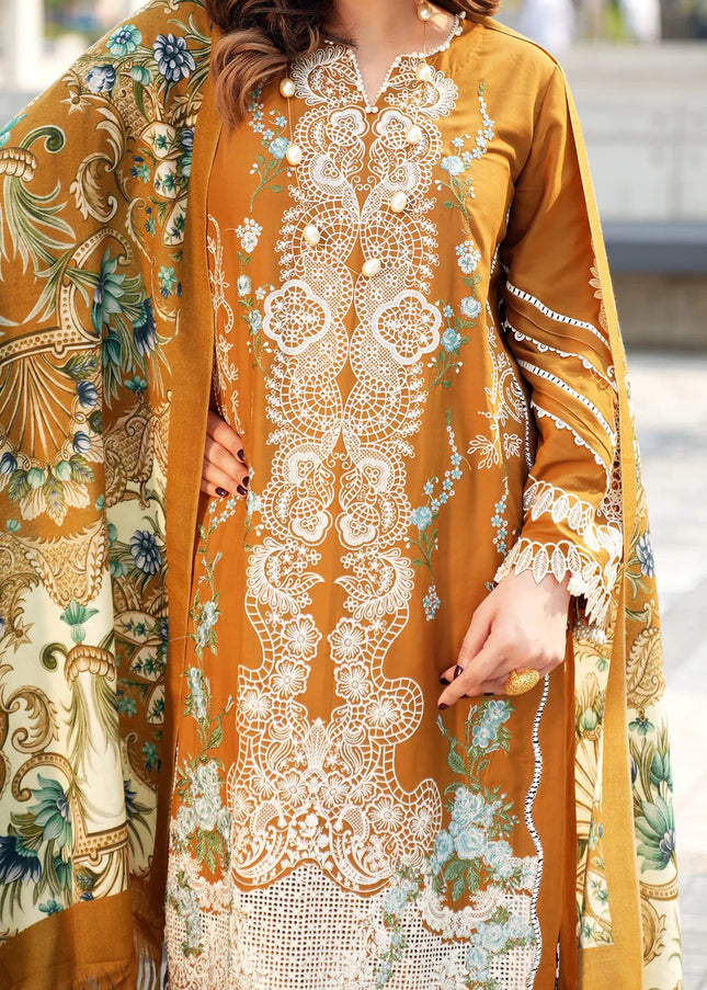 Elaf Premium | Elaf Winter Pashmina Shawl Collection'24 - Sunkissed Meadows