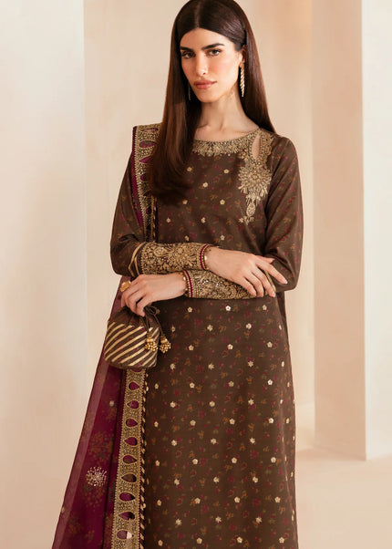 Jazmin | Premium Embroidered Raw Silk UR-7043