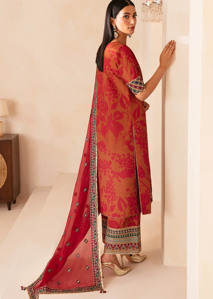 Jazmin | Premium Embroidered Raw Silk UR-7044