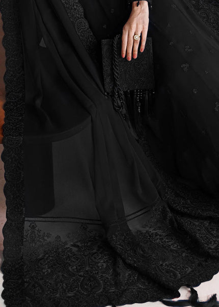 Farasha | Chiffon Essentials '26 - Black Dahlia