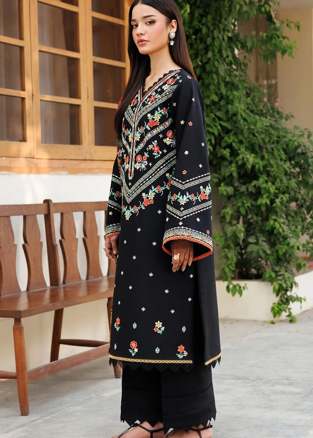 Farasha | Summer Weaves Embroidered Lawn'25 - Midnight Veil
