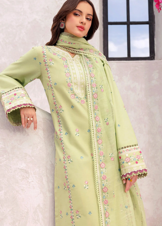 Farasha | Bahaar Embroidered Lawn'25 - Tropical Orchid