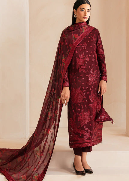 Jazmin | Premium Embroidered Raw Silk UR-7031