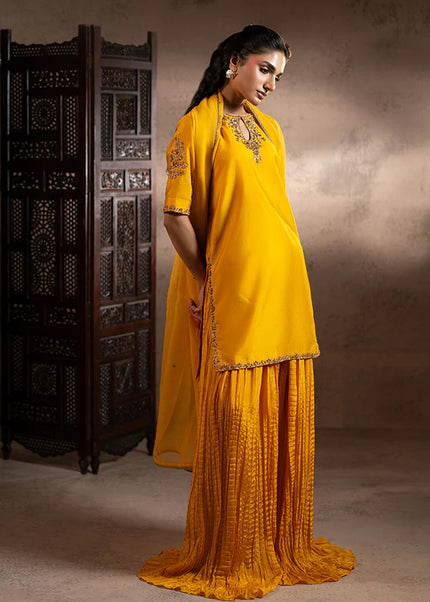 Farrukhzia | Fareesha - Mustard Yellow