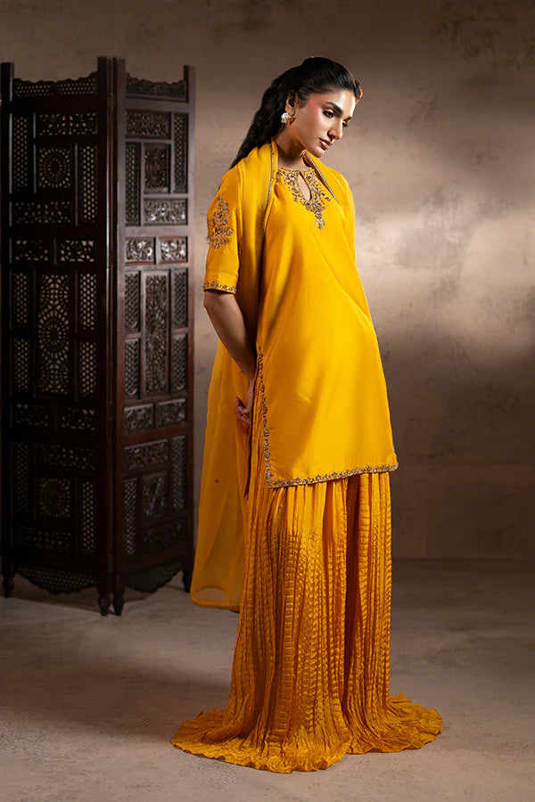 Farrukhzia | Fareesha - Mustard Yellow