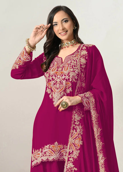 Chinnon Embroidered Sharara Suit Series