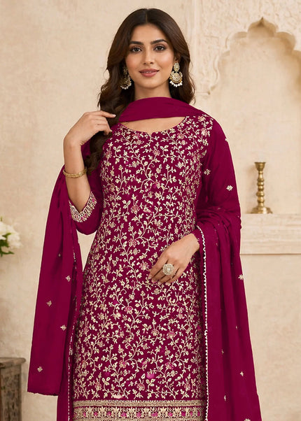 Gerogette Embroidered Pant Style Suit Series