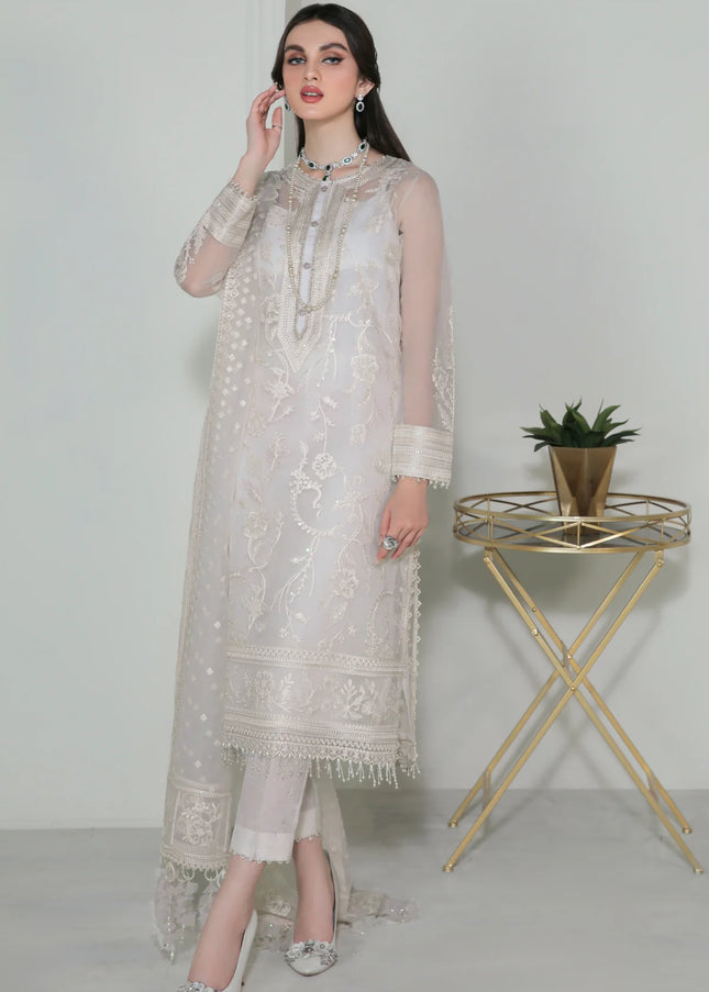 Baroque | Embroidered Organza UF-186