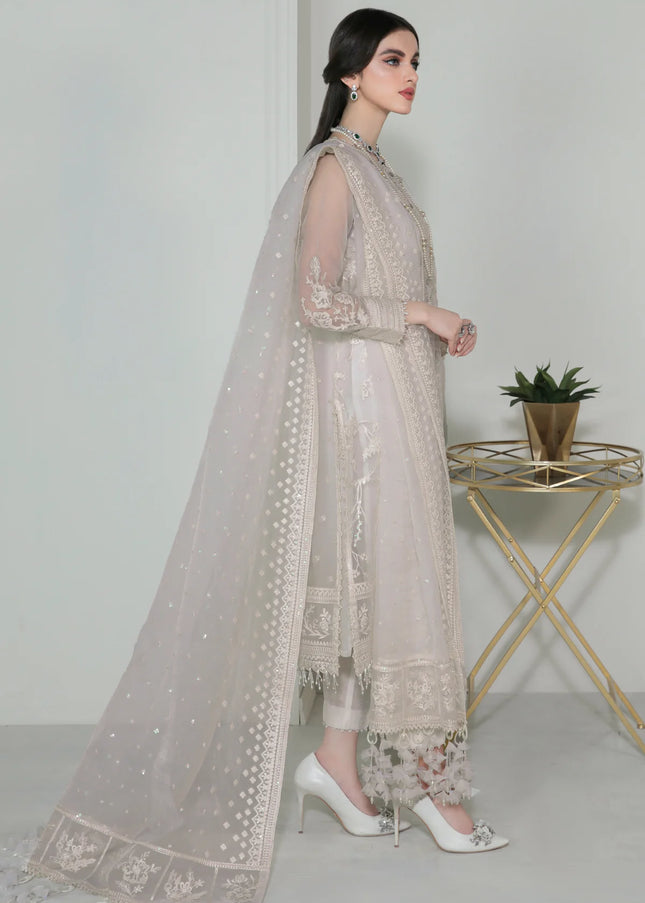 Baroque | Embroidered Organza UF-186