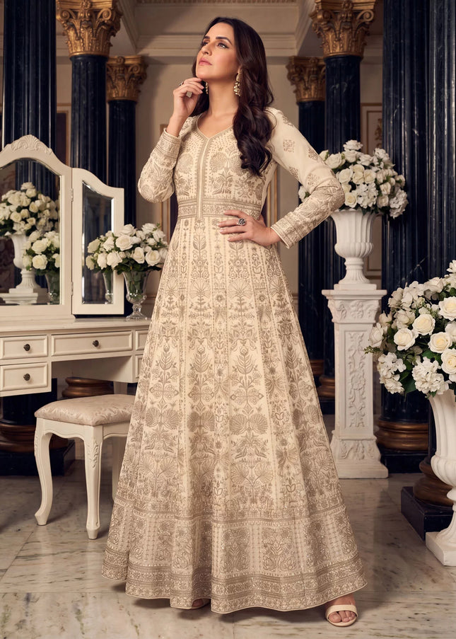 Georgette Embroidered Anarkali Gown Series