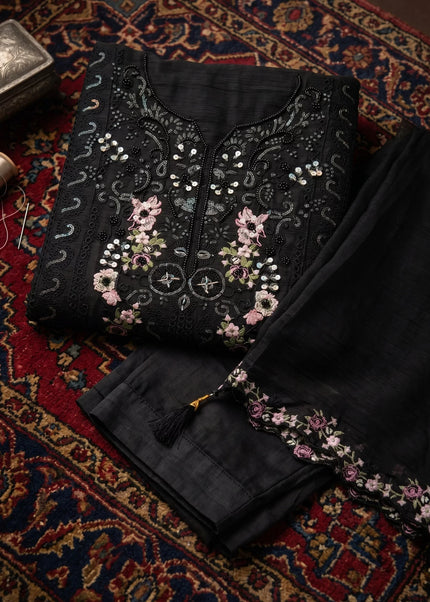 Chiffon Embroidered Straight Suit Series