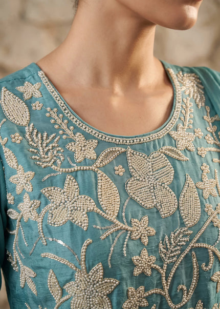 Chinnon Embroidered Sharara Suit Series