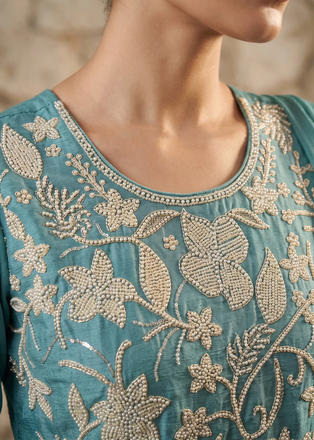 Chinnon Embroidered Sharara Suit Series