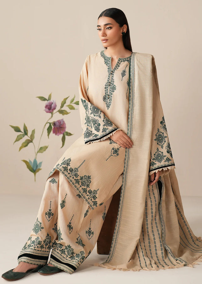 Baroque | Embroidered Khaddar UF-4305
