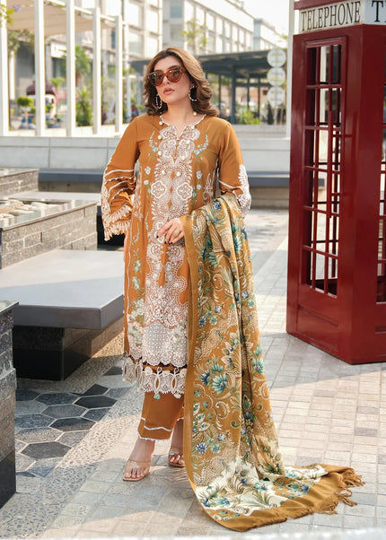 Elaf Premium | Elaf Winter Pashmina Shawl Collection'24 - Sunkissed Meadows