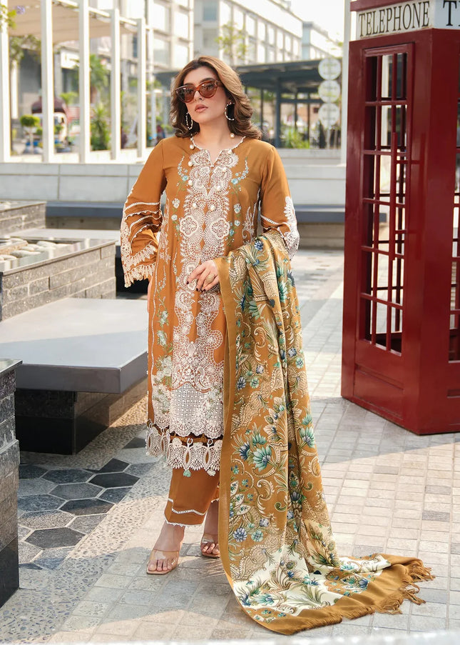 Elaf Premium | Elaf Winter Pashmina Shawl Collection'24 - Sunkissed Meadows
