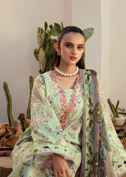 AJR Couture | Alif Affordable Lawn ’24 - Mint Magic