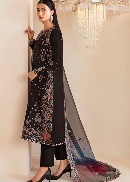 Jazmin | Premium Embroidered Raw Silk UR-7045