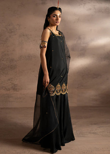 Farrukhzia | Fareesha - Black Zardosi