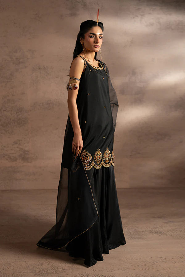 Farrukhzia | Fareesha - Black Zardosi