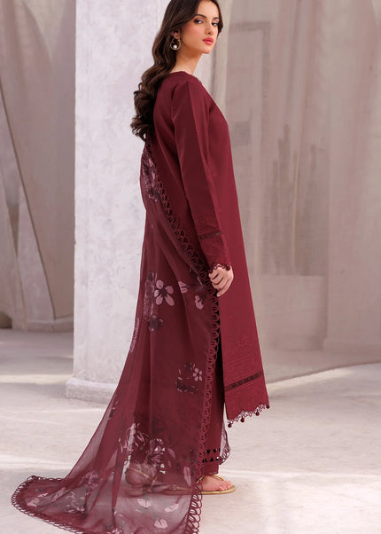 Farasha | Bahaar Embroidered Lawn'25 - Regal Orchid