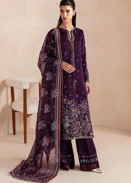 Jazmin | Premium Embroidered Raw Silk UR-7046