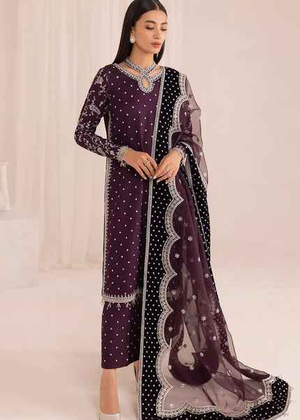 Jazmin | Premium Embroidered Raw Silk UR-7011