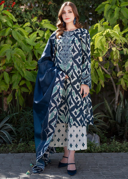 Baroque | Embroidered Printed Lawn UF-4069
