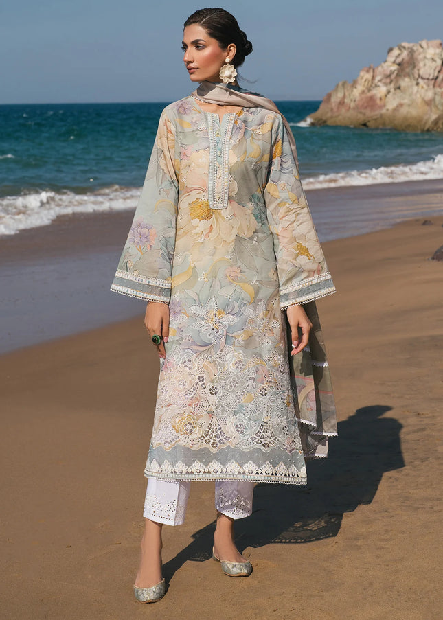 Baroque | Embroidered Printed Lawn UF-4121