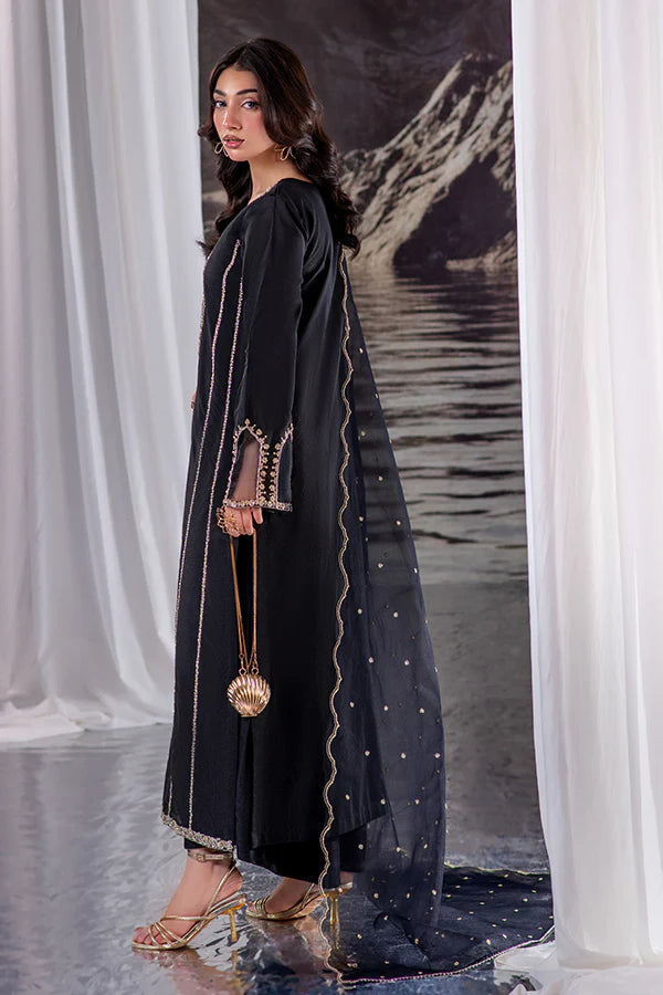 Farrukhzia | Laavni - Black Panelled