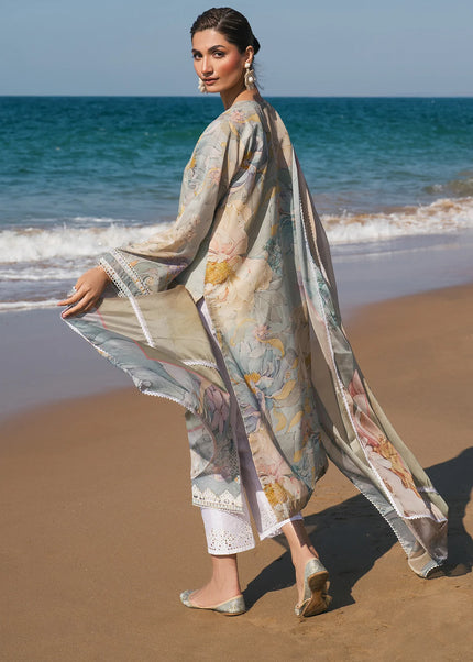 Baroque | Embroidered Printed Lawn UF-4121
