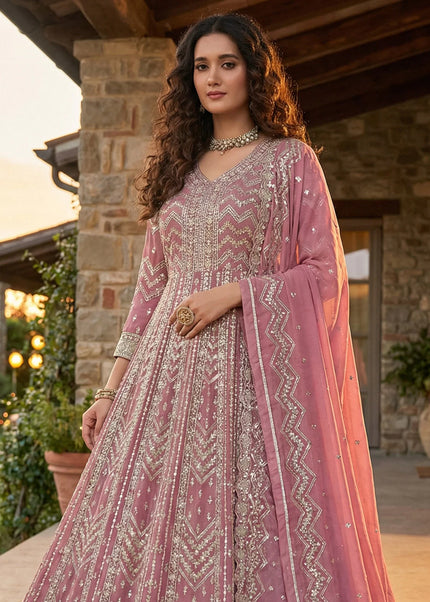 Georgette Embroidered Anarkali Series