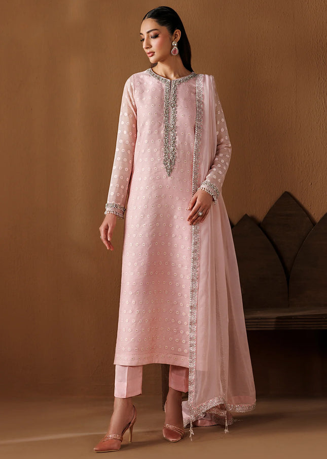 Baroque | Embroidered Cotton Net PR-1286