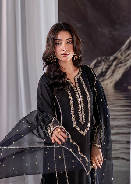 Farrukhzia | Laavni - Black Panelled