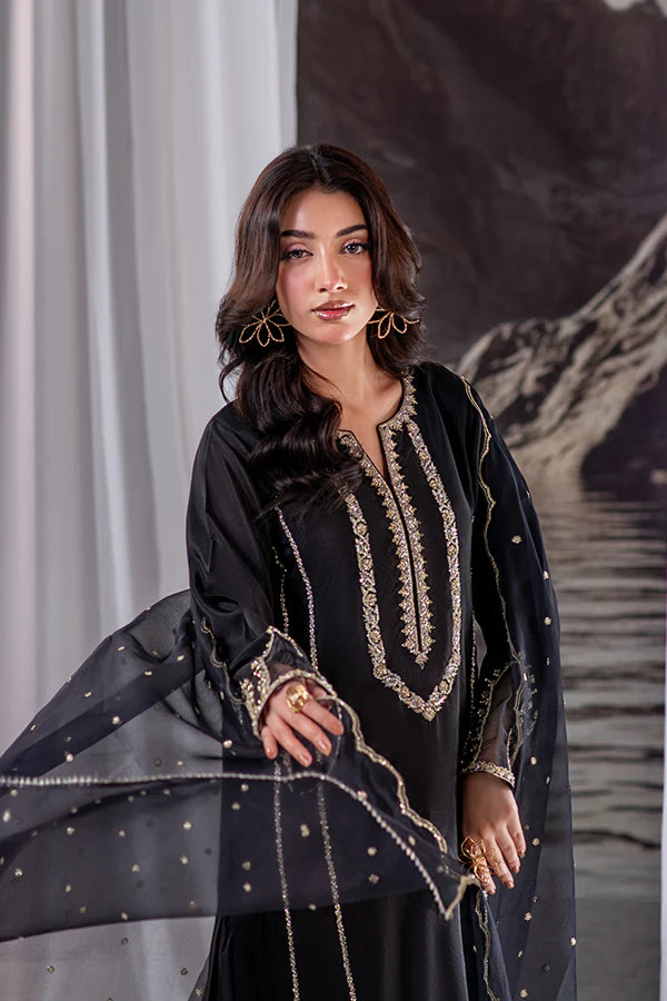 Farrukhzia | Laavni - Black Panelled