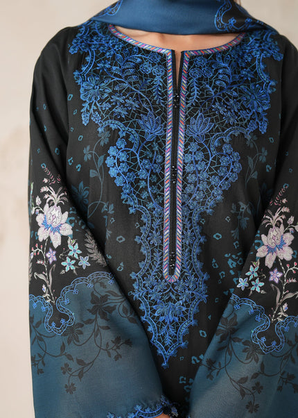 Baroque | Embroidered Viscose Silk UF-4306